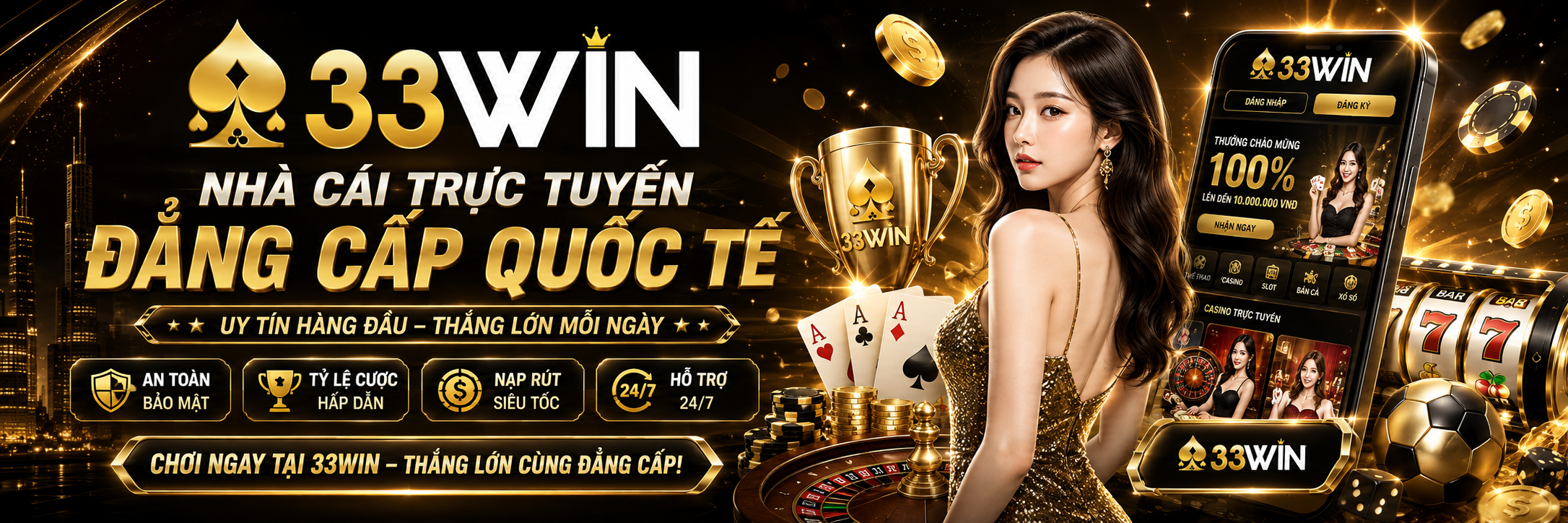 33WIN - Nhà Cái Trực Tuyến Đẳng Cấp Quốc Tế